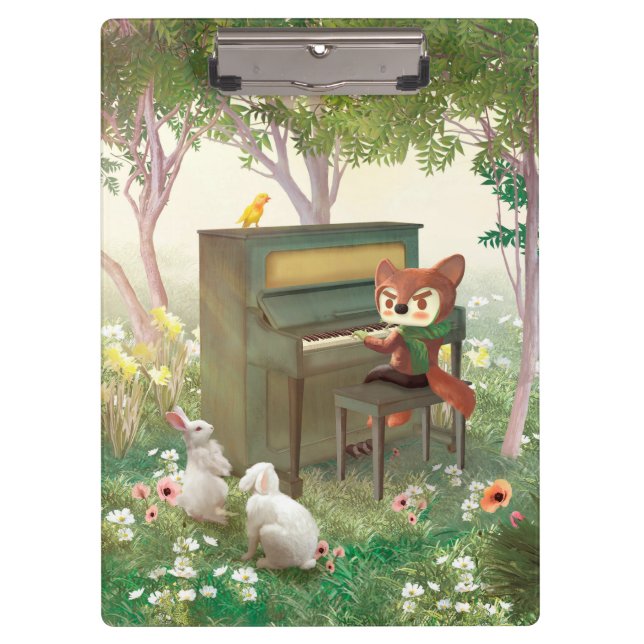 Forest Piano Concert Clipboard (Front)