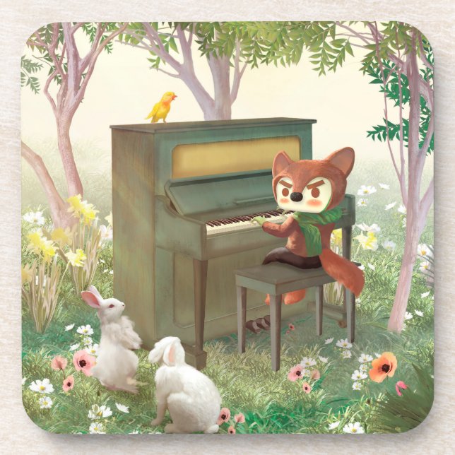 Forest Piano Concert Coaster (Front)