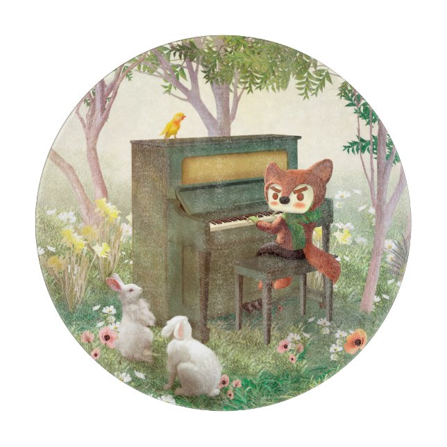 Forest Piano Concert Cutting Board (Front)