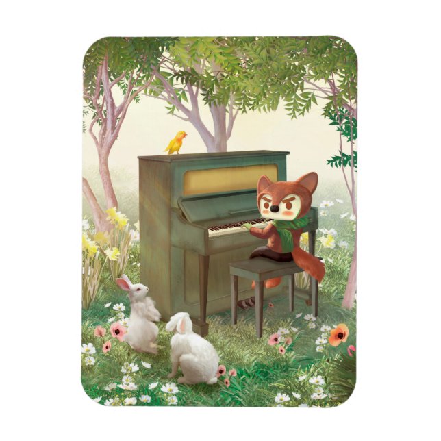 Forest Piano Concert Magnet (Vertical)