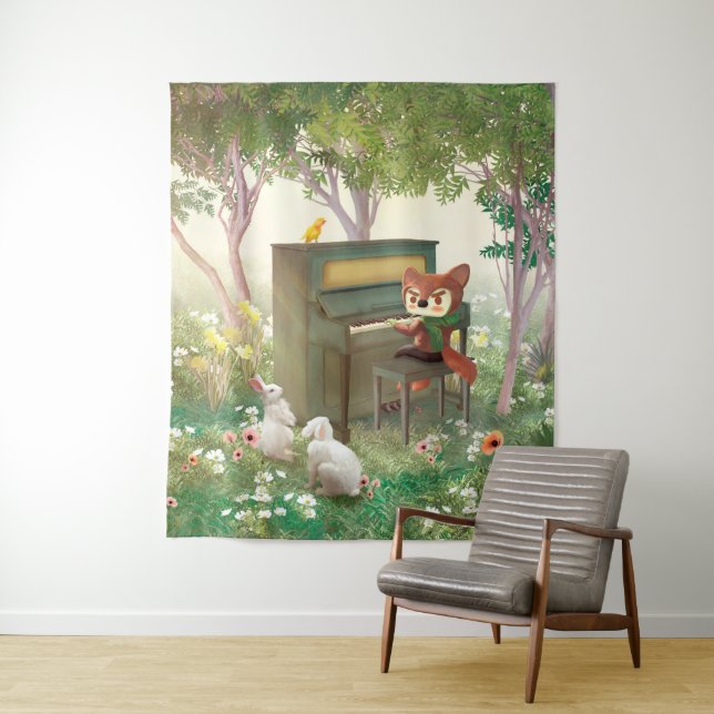 Forest Piano Concert Tapestry (In Situ)