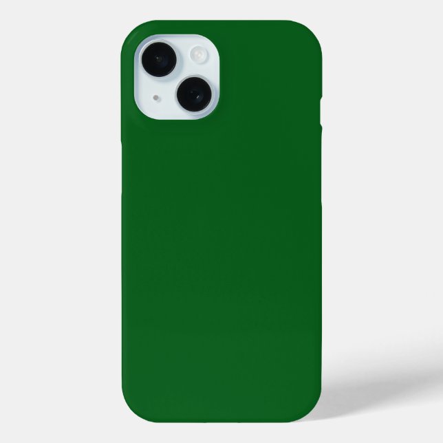 Forest Pine Green Solid Colour Case-Mate iPhone Case (Back)
