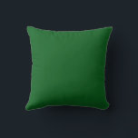 Forest Pine Green Solid Colour Cushion<br><div class="desc">Square Throw Pillow decorative stylish home furnishing decor accessory printed with Forest Pine Green Solid Colour graphic art design illustration and select products collection by TheFabricSeal print on demand shop at Zazzle.com #ZazzleMade https://www.zazzle.com/store/thefabricseal TheFabricSeal©️Original. Forest green is a gorgeous, rich, dark hue and earthy shade of green that is often...</div>