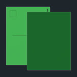Forest Pine Green Solid Colour Postcard<br><div class="desc">Postcard Greeting Note Card printed with Forest Pine Green Solid Colour graphic art design illustration and select products collection by TheFabricSeal print on demand shop at Zazzle.com #ZazzleMade https://www.zazzle.com/store/thefabricseal TheFabricSeal©️Original. Forest green is a gorgeous, rich, dark hue and earthy shade of green that is often associated with the colour of...</div>