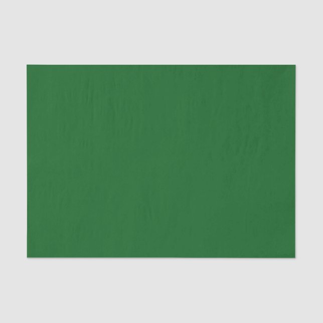 Forest Pine Green Solid Colour Tissue Paper (Front)