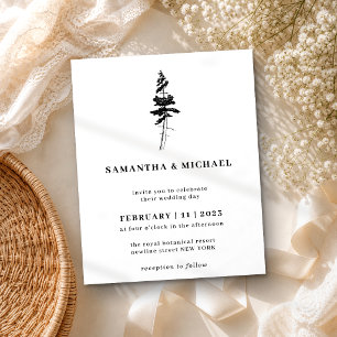 Forest Pine Tree Indie Rustic budget Flyer