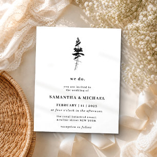 Forest Pine Tree Indie Rustic we do budget Flyer