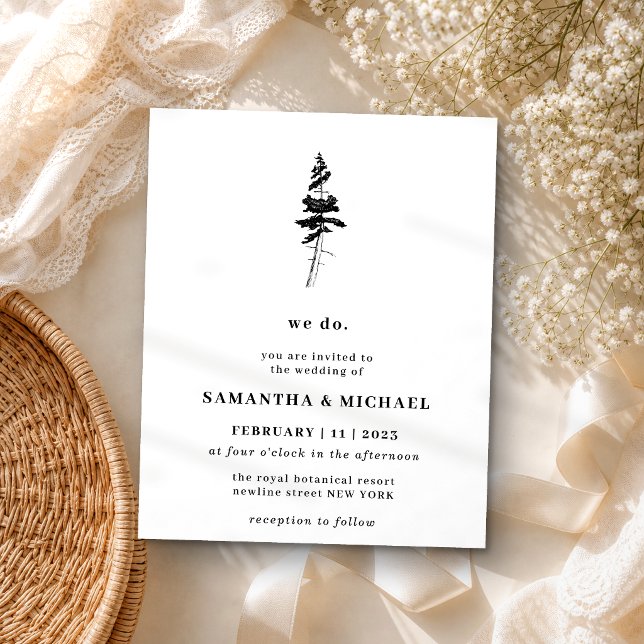 Forest Pine Tree Indie Rustic we do budget Flyer (Creator Uploaded)
