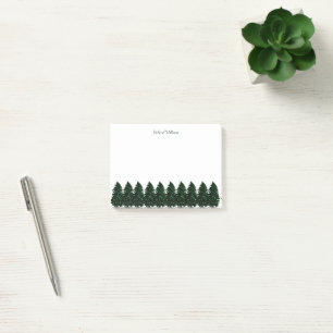 Forest Pine Trees Post-it Notes