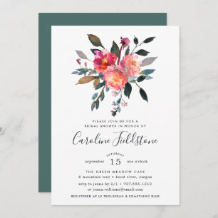 Forest Posy Bridal Shower Invitation