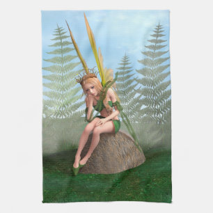 Forest Princess, Fairy Butterfly Tea Towel