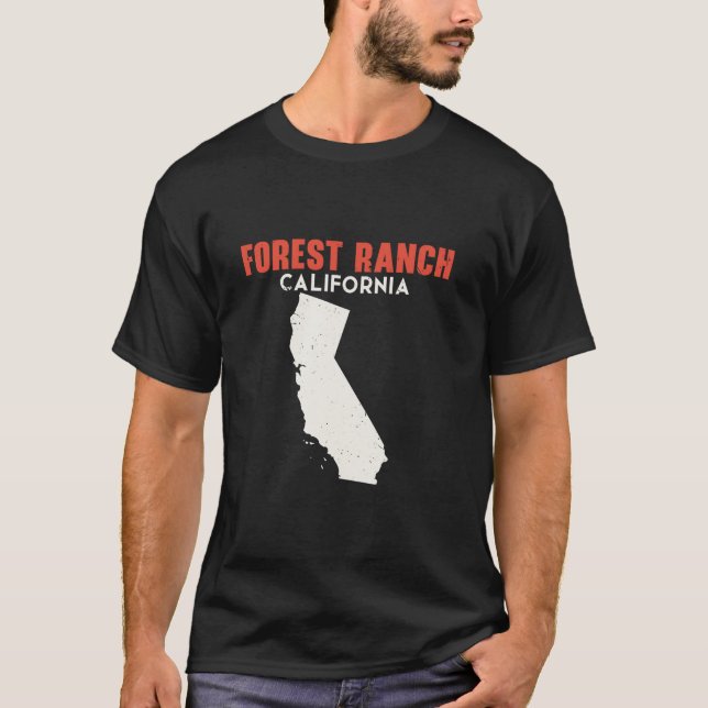 Forest Ranch California USA State America Travel C T-Shirt (Front)