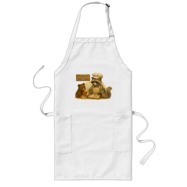 “Forest Recipes - Ricky”  Hollow Wisdom Collection Long Apron (Front)