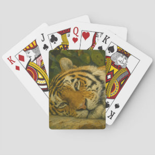 Forest Reverie – Resting Tiger in Jungle Light Playing Cards