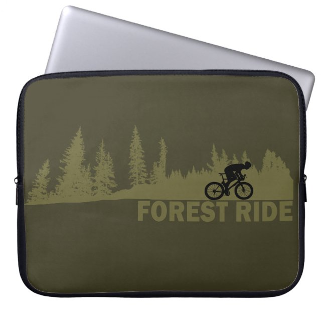 Forest ride laptop sleeve (Front)