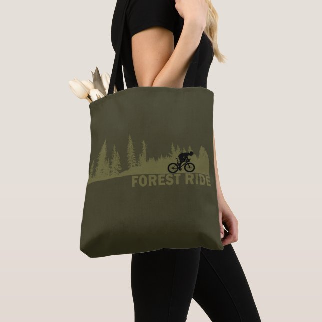 forest ride tote bag (Close Up)