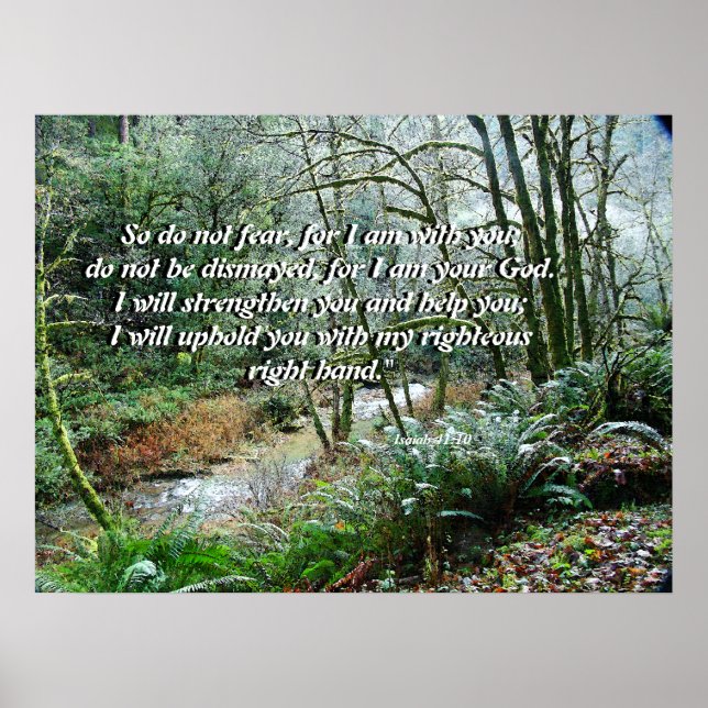 Forest River Isaiah 41:10 Print (Front)