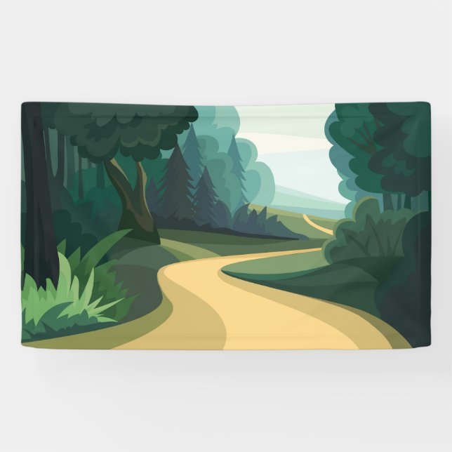 Forest road banner (Horizontal)
