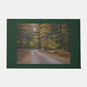 "Forest Road in Autumn" Doormat