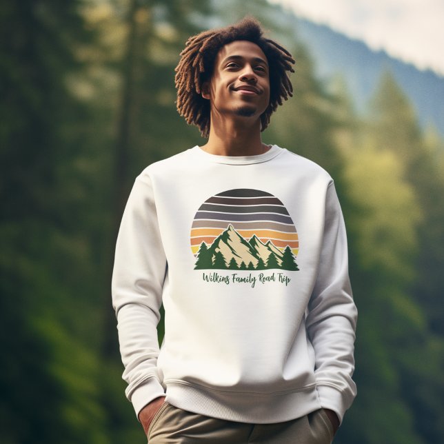 Forest Road Trip Cool Custom Family Nature Sweatshirt (Creator Uploaded)