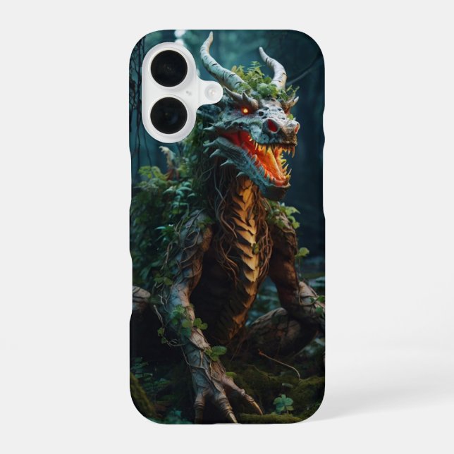 Forest Root Dragon iPhone 16 Case (Back)