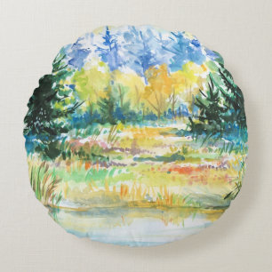 Forest Round Cushion