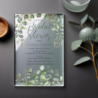 Forest Sage Green Seeded Eucalyptus Bridal Shower