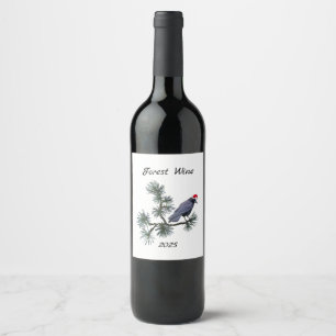 Forest Santa Crow Wine Labels