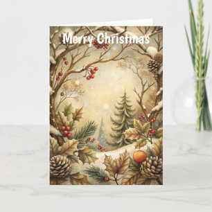 Forest Scene Holiday Card
