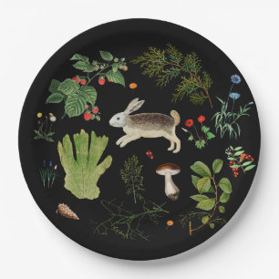 Forest secrets Paper Plate