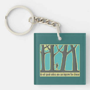 Forest Silence Key Ring