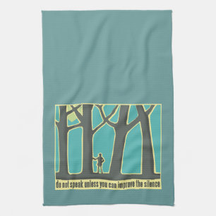 Forest Silence Tea Towel