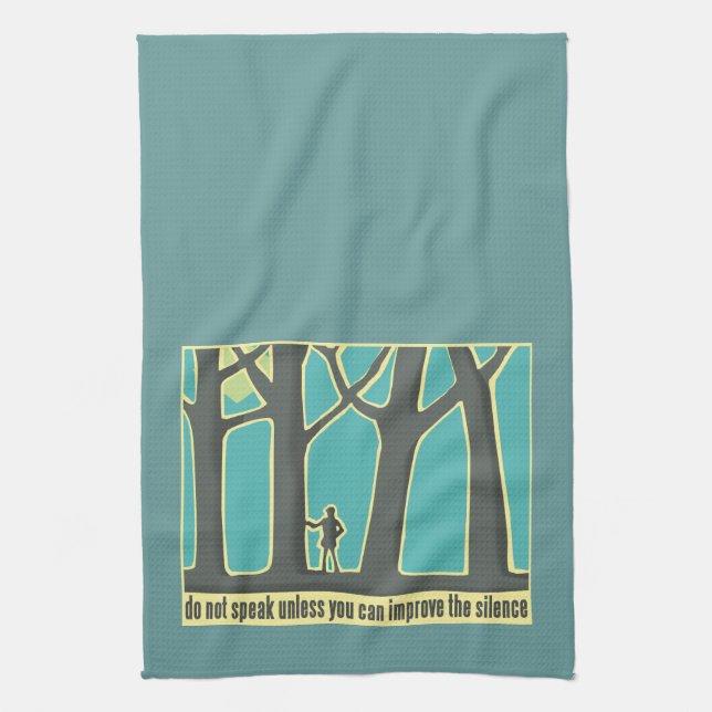 Forest Silence Tea Towel (Vertical)