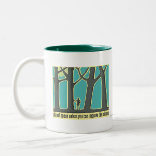 Forest Silence Two-Tone Coffee Mug