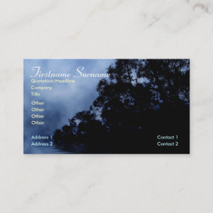 Forest Silhouette in Fog BUSINESS Card