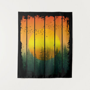 FOREST SIMPLE SUNSET TAPESTRY