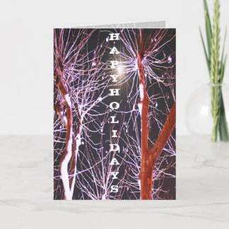 forest snow customisable holiday card