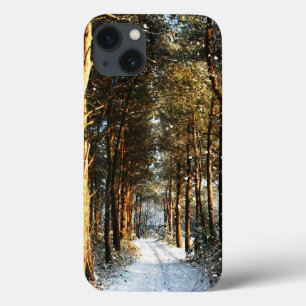 Forest Snow Scene iphcn iPhone 13 Case