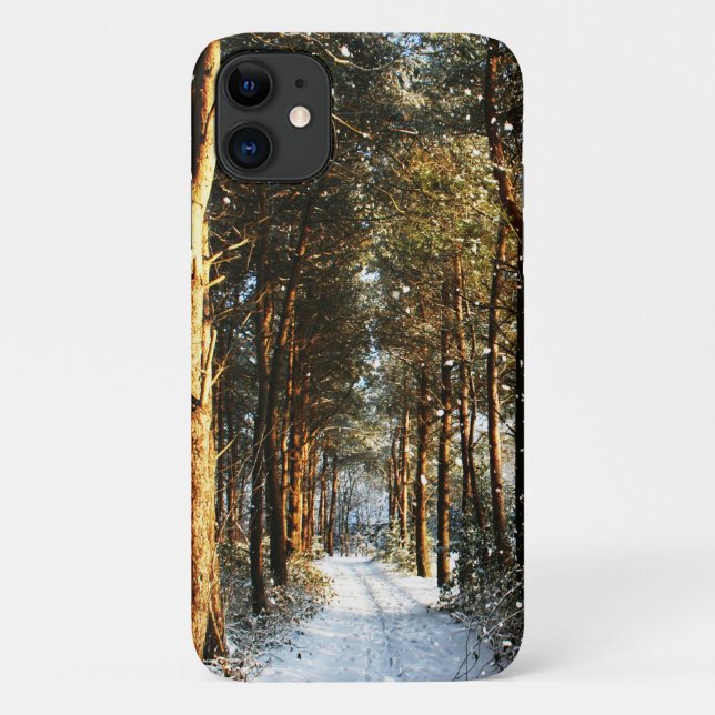 Forest Snow Scene iphcna Case-Mate iPhone Case (Back)