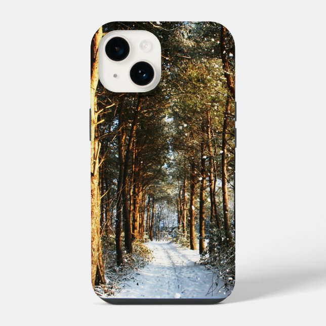 Forest Snow Scene iphcna iPhone Case (Back)