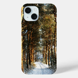 Forest Snow Scene iphm iPhone 15 Case