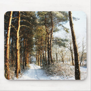 Forest Snow Scene mpcnm Mouse Pad