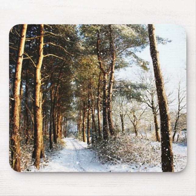 Forest Snow Scene mpcnm Mouse Pad (Front)
