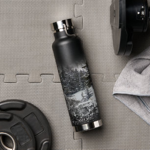 Forest Snowy Trees   Snowy Forest  Water Bottle