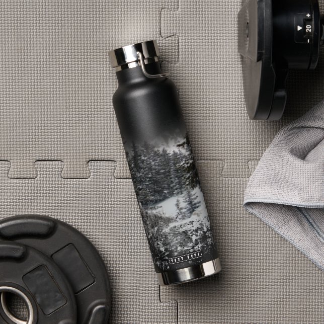 Forest Snowy Trees | Snowy Forest  Water Bottle (Gym)