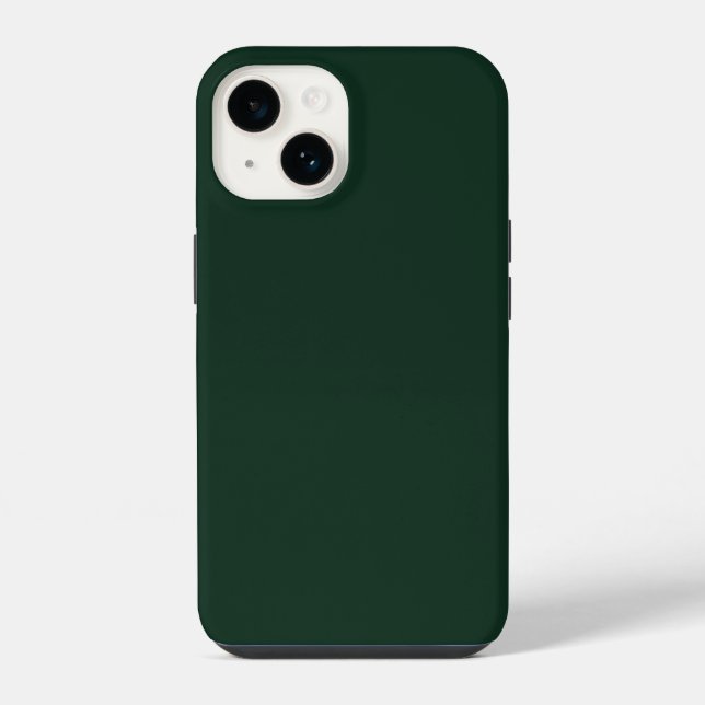 Forest solid plain dark green iPhone case (Back)