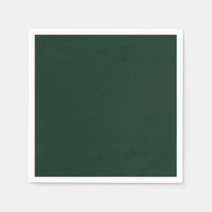 Forest solid plain dark green napkin