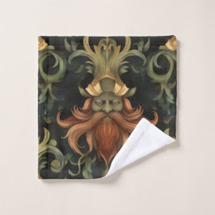 Forest Spirit bearded guardian Bath Towel Set