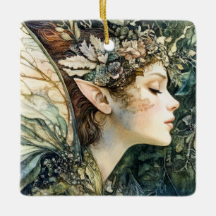 Forest Spirit Ceramic Ornament