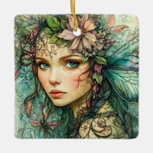 Forest Spirit Ceramic Ornament